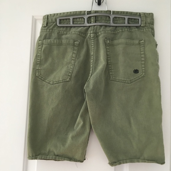 Kaki Element Denim Shorts - Picture 2 of 5